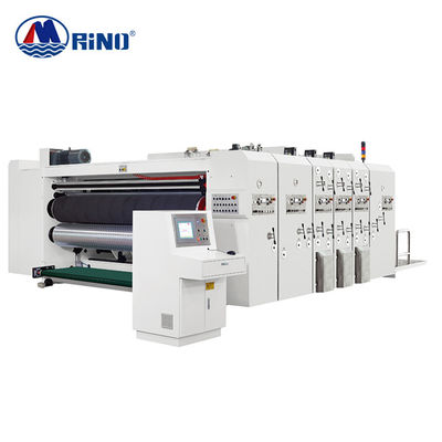 380V 4000mm Flexo Corrugated Box Printing Machine With Die Cutting Unit
