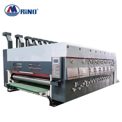 Automatic Four Color Flexo Printing Machine With Slotter And Stacker 100pcs/Min