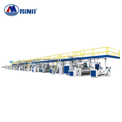 جودة 3 5 7 خط إنتاج كرتون رقائق 100m / Min 100kw 5 Ply Automatic Corrugation Plant مصنع